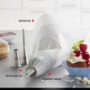 Gefu Piping Bag Set Decore, 5-Part, Decoration Tips, Baking Aid,