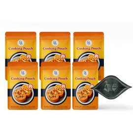 RS Cooking Pouches for Moi Moi, Omelet and Steamed Foods, BPA Free, Reusable Bags, 100 Pack