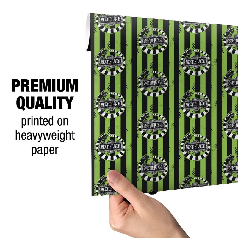 GRAPHICS & MORE Beetlejuice Beetle Worm Premium Roll Gift Wrap