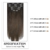 Aison Clip in Hair Extensions Real Human Hair for Women