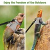 Fnaobai Bearded Dragon Harness Leash Set 3 Size Adjustable Lizards