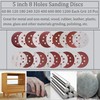 Aewio 100 Pcs 5 inch 8 Holes Sanding Discs #60