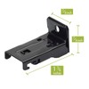 KXLIFE Soportes de pared negros para riel de cortina flexible,