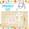 Bucherry Wooden Baby Shower Signage - Mi Bautizo Decorative Sign,