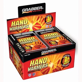Grabber 7+ Hour Hand Warmers (40-pair Box), Air-activated, Instant-Heat Grabber Hand Warmers Last Seven Hours Plus.