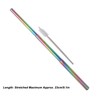 2Pcs Collapsible Metal Straw 304 Stainless Steel Drinking Travel Telescopic