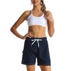 Unitop - Bañador para mujer, ligero, clásico, liso, con bolsillo,