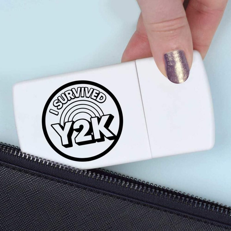 'I Survived Y2K' Pill Box with Tablet Splitter (PI00035149)