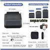 Adjustable Bed Risers 3.6&5.3 Inch, 4000 lbs, 4 Middle Pack