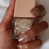 Nails Inc 45 Second Speedy Gloss, Gigi, Gold Glitter, Metallic