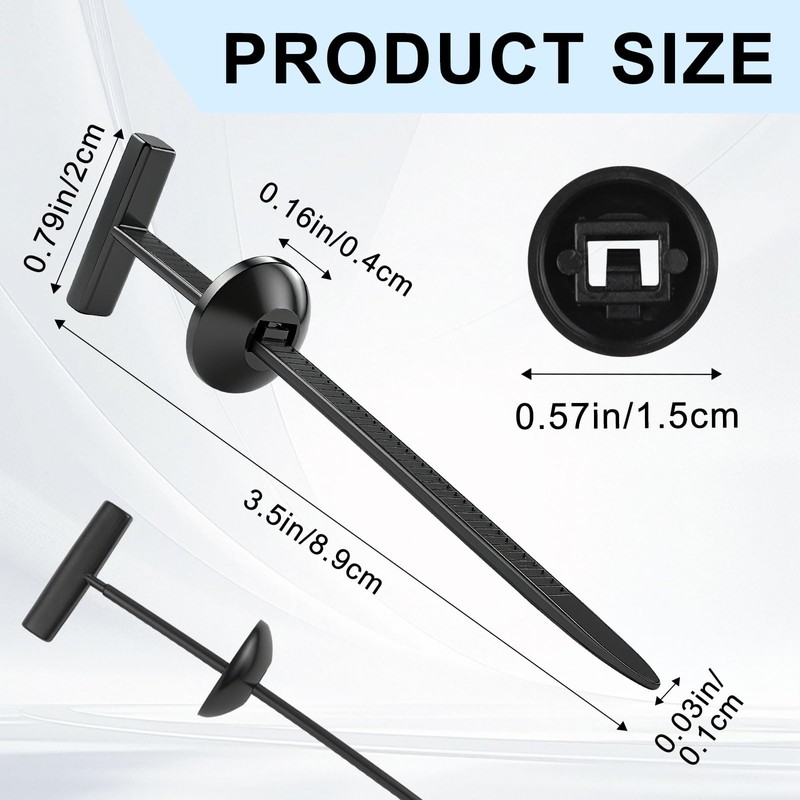 Nylon Universal Cable Tie Buckle, Heavy Duty Self-Locking Nylon Zip