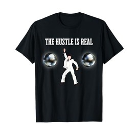 Funny Disco Ball The Hustle is Real 70s T-Shirt