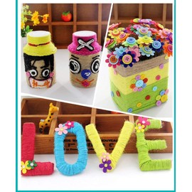 byou Colour Twine String, Jute String Natural Twine String Cord Rope Roll for Floristry Gifts DIY Arts&Crafts Decoration Bundling Garden and Recycling 2mm 3ply 327yards 12colors