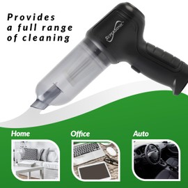 Supersonic SC-810HV Cordless Multi-Function 4 in-1 Hand Vacuum Cleaner, Powerful Suction, Lightweight and Compact, HEPA Filter, Vacuum | Blow | Inflate | Compress