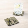 Cork Coasters - Banksy Girl Soldier Hunting Gun Graffiti Street