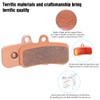 25 Pairs 4-Piston Sintered Metal Ebike Bike Brake Pads with