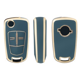 OFFCURVE Car Key Cover Case Fob Protector - 2 Buttons Compatible With Opel Vauxhall Astra Zafira Adam Insignia Mokka Corsa Signum Tigra Meriva