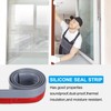 PATIKIL Door Draft Stopper, 3.3FT Silicone Under Door Strips Weather