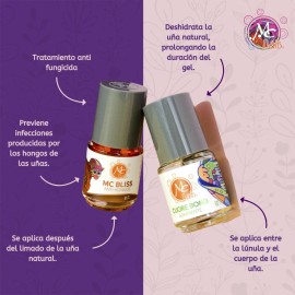 Pack 3 Basicos Primer + Nivela Ph + Aceite Cuticula Mc Nails