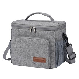 Maelstrom Lunch Box for Men,Insulated Lunch Bag Women/Men,Leakproof Lunch Cooler Bag, Lunch Tote Bag:_New Single Layer - Blue_New Single Layer(8L/12cans)