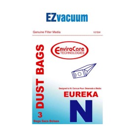 Eureka Type N Mighty Mite Canister Vacuum Cleaner  - 3 Eureka Type N Bags