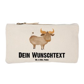 Mr. & Mrs. Panda Personalisierte Schminktasche Sternzeichen Stier Größe S Klein - Personalisierte Geschenke, Horoskop, Geschenk Mai,