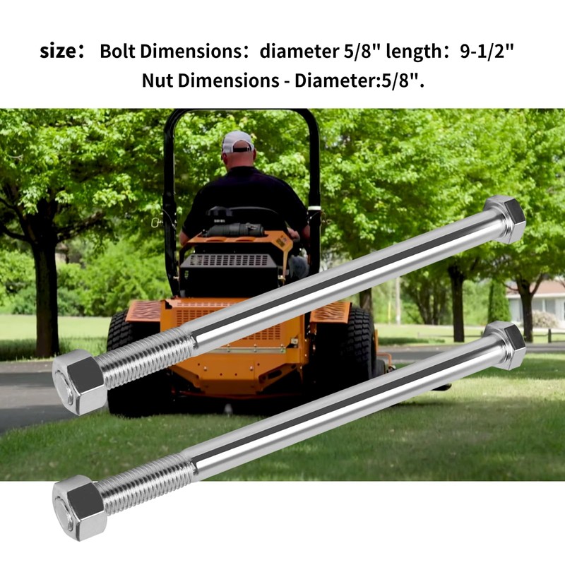 3 Pack 04001-41 04020-09 Mower Spindle Blade Bolt & Hex