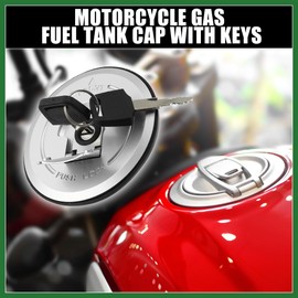 Motoforti 1 Set Motorcycle Gas Tank Cover Tank Cap with Keys for Honda Long-lasting