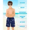 LUCOWEE Boys Swimsuit Trunks Boxer Brief Lined Chafe-Free Swimming Shorts