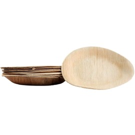 KOKA Palm Leaf Disposable Oval Plate, Eco-Friendly, Disposable Tableware, Compostable
