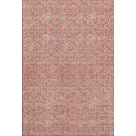 Addison Rugs Mayfield AMF960 Salmon 3' x 5' Indoor Premium Machine Washable Rug, Silky Soft, Easy Clean, Non Shedding, Bedroom, Living Room, Dining Room, Kitchen, Rug