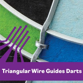 Viper Chroma Tournament Bristle Steel Tip Dartboard Set with Staple-Free Bullseye, Galvanized Metal Triangular Spider Wire for Reduced Bounce Outs; High-Grade Self-Healing Premium Sisal