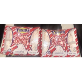 Peeps 2 Pack Peeps Marshmallow 3 oz. CANDY CANE Flavored 10-Chicks/ Box- BB 5/2025
