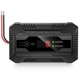 funomo Funomo RV Carbon Monoxide and Propane Gas Detector, Dual LP/CO Gas Alarm with Separate LCD Indicator Lights, 85dB Loud Alarm, Carbon Monoxide Propane Gas Leak Detector for RV and Home Use-12V DC