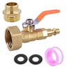 YSIL Brass RV Winterize Blowout Adapter with 1/4" Quick Connect