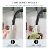 FORIOUS Black Bar Sink Faucet for Kitchen Sink, Modern Single