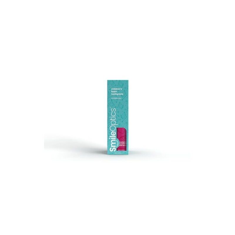 SmileOptics Strawberry Bliss Kids' Foam SmilePaste - Tooth Paste Fluoride-Free