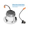 NICOR Lighting DCG Series 4 in. White Gimbal LED Recessed