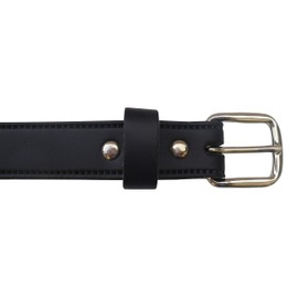 Streeze Boys Real Leather Belt. Made in UK. Children's Black Leather School Belt Sizes 14" - 30" (waist 28"-30", Black)