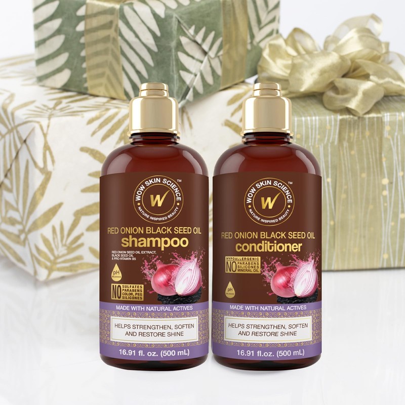 WOW Skin Science Red Onion Black Seed Shampoo & Conditioner