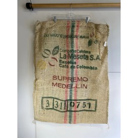 La Meseta Burlap Bag Large Cafe la Colombia La Meseta 28 X 36" Jute New Suprema Medellin
