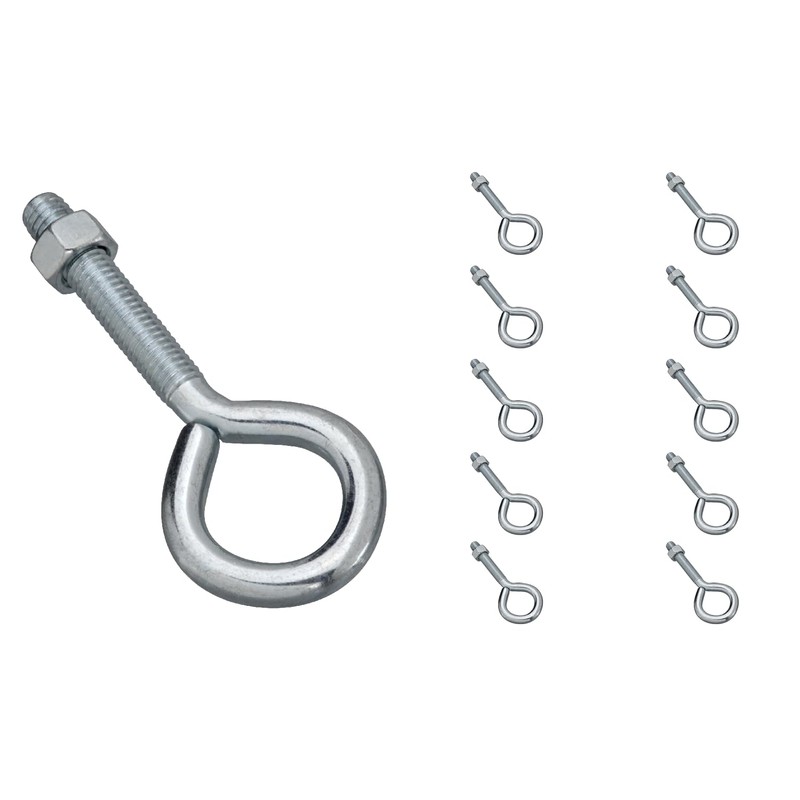 National Hardware N347-252 2160 Eye Bolt in Zinc plated, 10