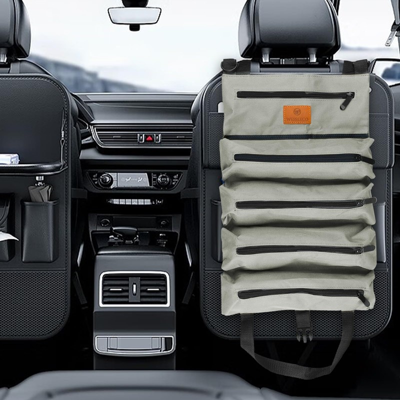 Tool Roll Bag, Canvas Wrench Tool Bag, Multi-Purpose Roll Bag