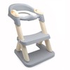 XKMT- Grey Toddler Potty Training Seat Ladder Wider Step Toilet