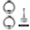 QWORK® 6 Pcs Ring Nuts M12 304 Stainless Steel Ring