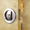 CCJH Invisible Barn Wood Sliding Door Gate Cup Handle Lock