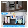 Under Sink Mat for Bathroom Waterproof, 28" x 19" Silicone