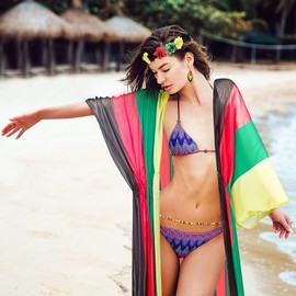 Hercicy 6 Pack Jamaica Swimsuit for Women Rasta Outfits African Accessories Bikini Cover Up Jewelry for Summer(Medium-XLarge)