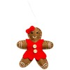 Sass & Belle Felt Gingerbread Girl Decoration, Multi-Colour