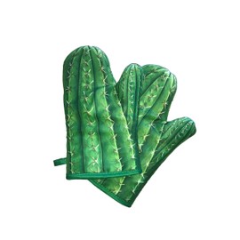 ChienAndalucia Cactus Green Oven Gloves (Pair of Mitts)